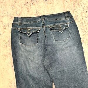 Vintage A.M.I Bootcut Jeans- Size 10- Y2K Star- MidWash